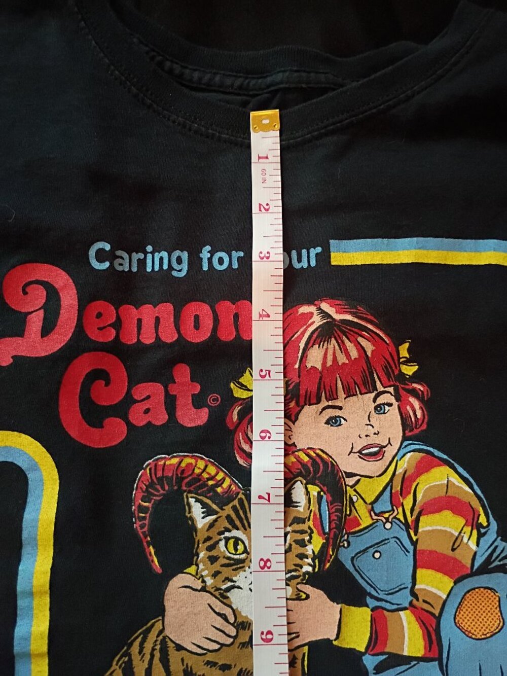 Steven Rhodes Caring For Your Demon Cat T-Shirt Large - Picture 7 of 10